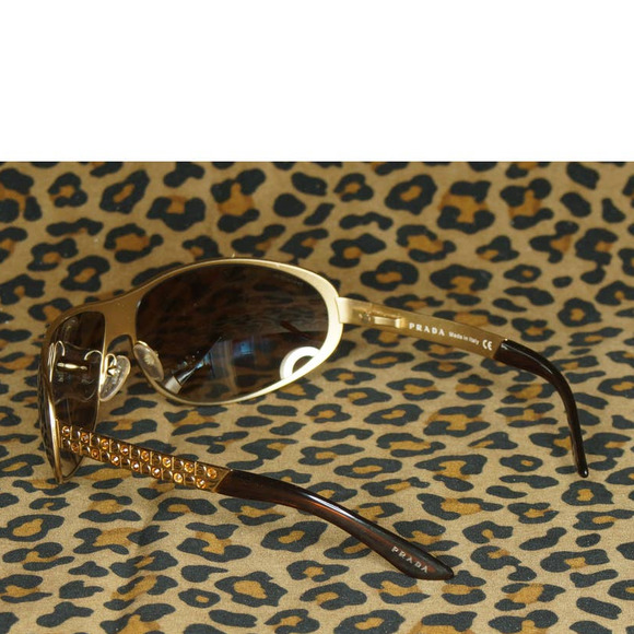 Prada Italy Swarovski Crystal Sunglasses main image 4